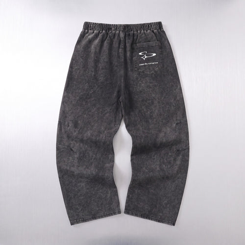 'curved arrow' snow washed sweats