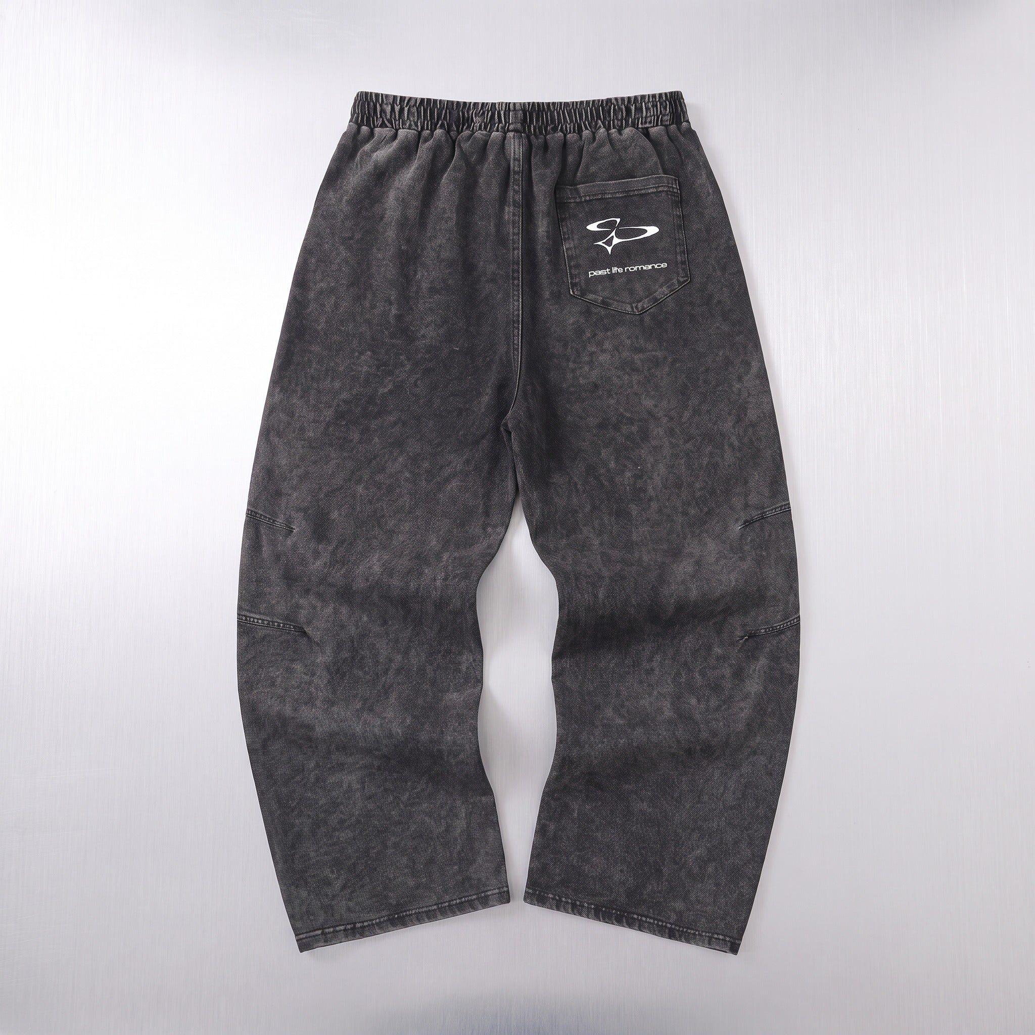 'curved arrow' snow wash sweats